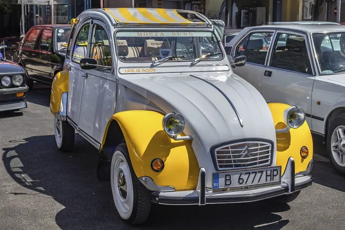 Framed Print : Citroen 2cv6 special 1971 on Classic cars event in Pomorie