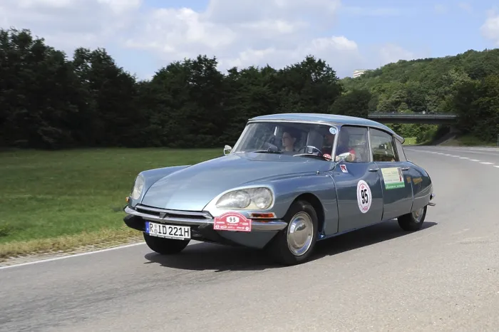 Framed Print : Citroen DS, 1971, 98 hp, being driven by Dietmar Gruen