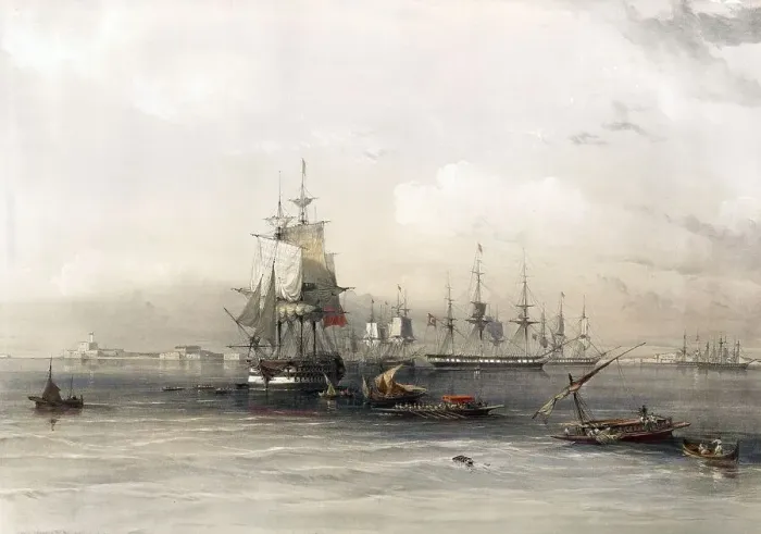 Framed Print : The city of Alexandria in 1849