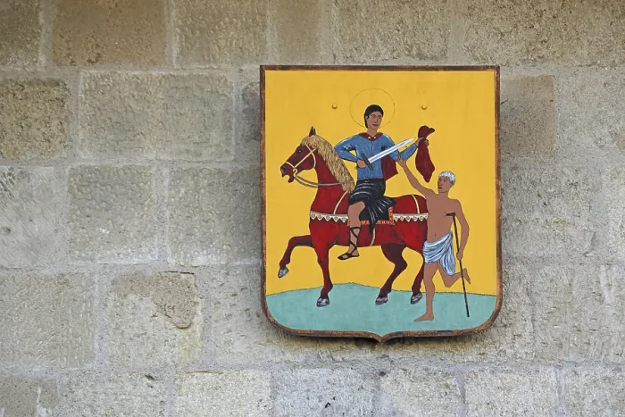 Framed Print : City coat of arms at the Porte de la Gardette