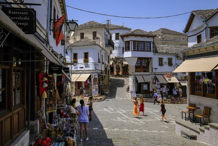 Framed Print : City of Gjirokastra, Gjirokastra