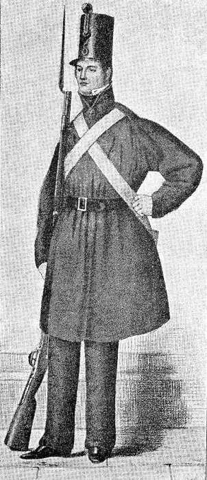 Framed Print : City Guard from Brussels, 1830 Framed Print : City Guard from Brussels, 1830