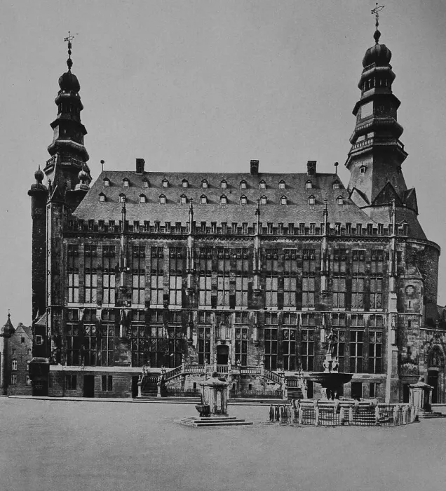 Framed Print : City hall of Aachen, North Rhine-Westphalia