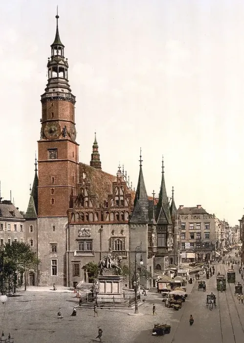 Framed Print : The City Hall of Breslau, Silesia Framed Print : The City Hall of Breslau, Silesia