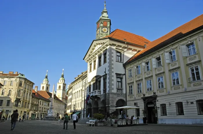 Framed Print : City Hall, Ljubljana, Slovenia