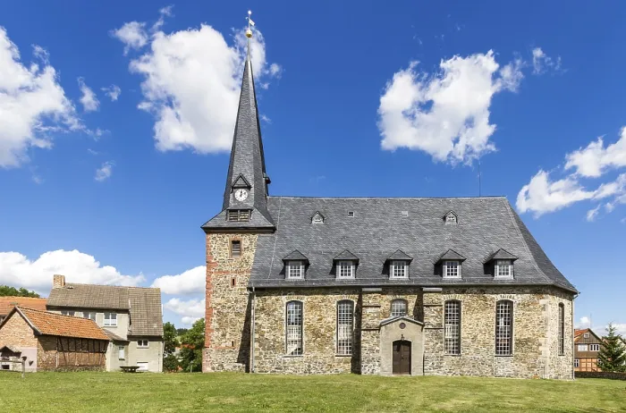 Framed Print : City of Harzgerode District of Konigerode Church of St Framed Print : City of Harzgerode District of Konigerode Church of St