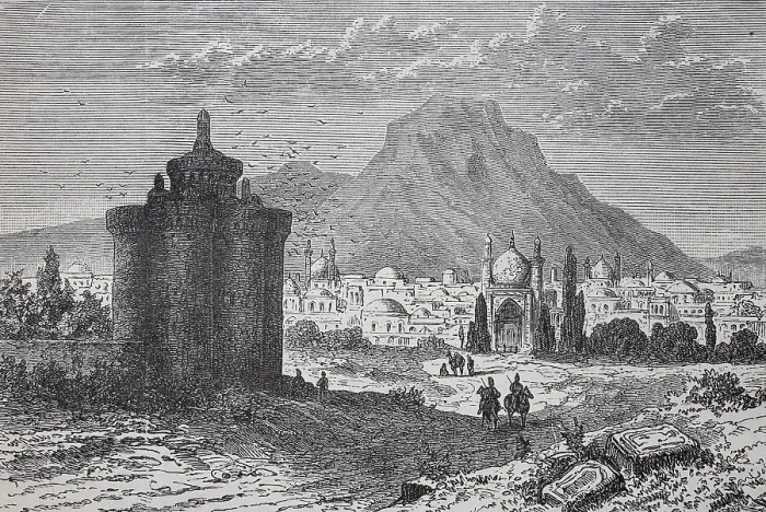 Framed Print : The city of Ispahan, Isfahan, Esfahan in Persia