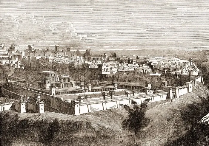 Framed Print : The City of Jerusalem before the destruction of the temple Framed Print : The City of Jerusalem before the destruction of the temple