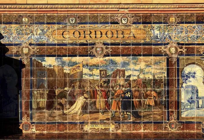 Framed Print : City of Seville, at the Plaza de Espana