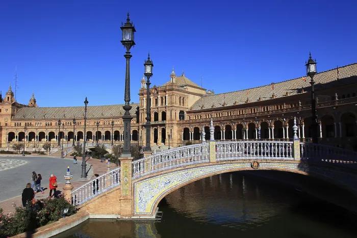 Framed Print : City of Seville, at the Plaza de Espana Framed Print : City of Seville, at the Plaza de Espana