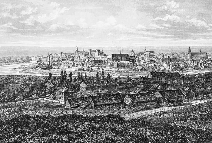 Framed Print : City view of Krakow on the Vistula Framed Print : City view of Krakow on the Vistula