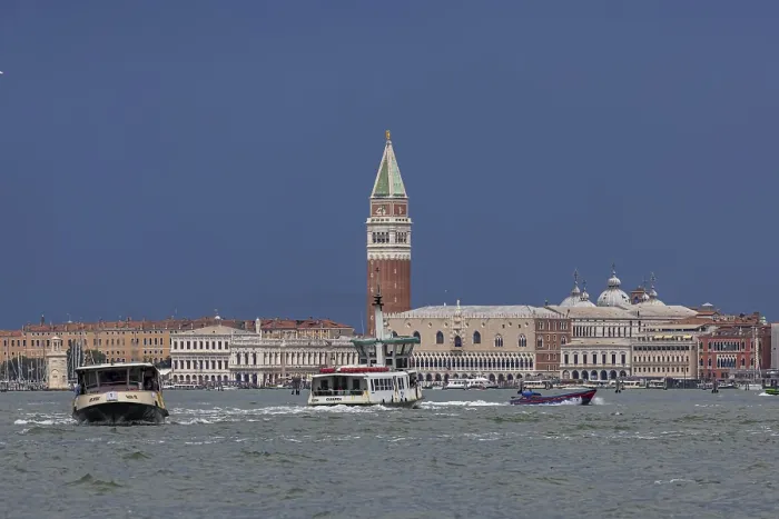 Framed Print : City view of Venice, view of the city from the Canale della Giudecca