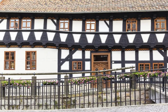 Framed Print : City views of Quedlinburg half-timbered house Framed Print : City views of Quedlinburg half-timbered house