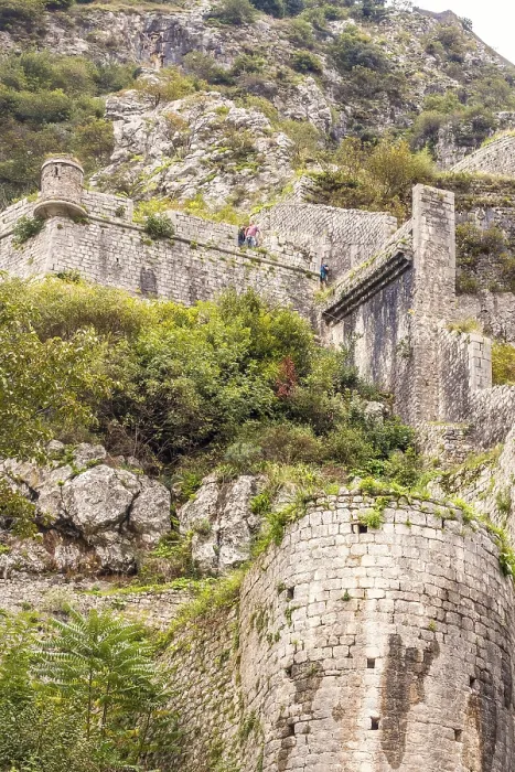 Framed Print : Part Of The City Wall, Kotor, Montenegro