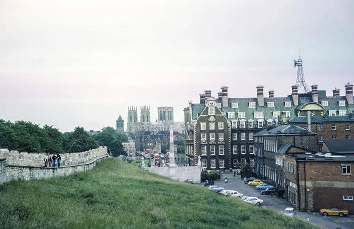 Framed Print : City walls and view to York Minster