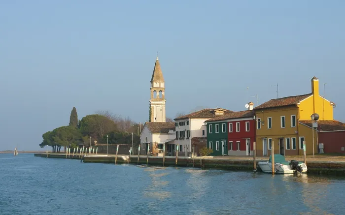 Framed Print : Cityscape of Burano island, Venice, Italy