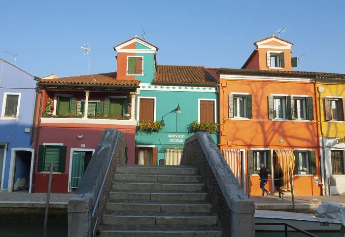 Framed Print : Cityscape of Burano island, Venice, Italy Framed Print : Cityscape of Burano island, Venice, Italy