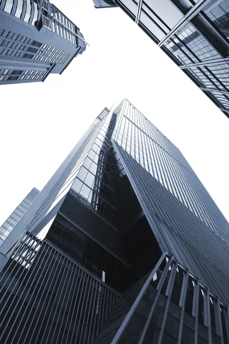 Framed Print : Cityscape with modern office building under sky in Hong Kong