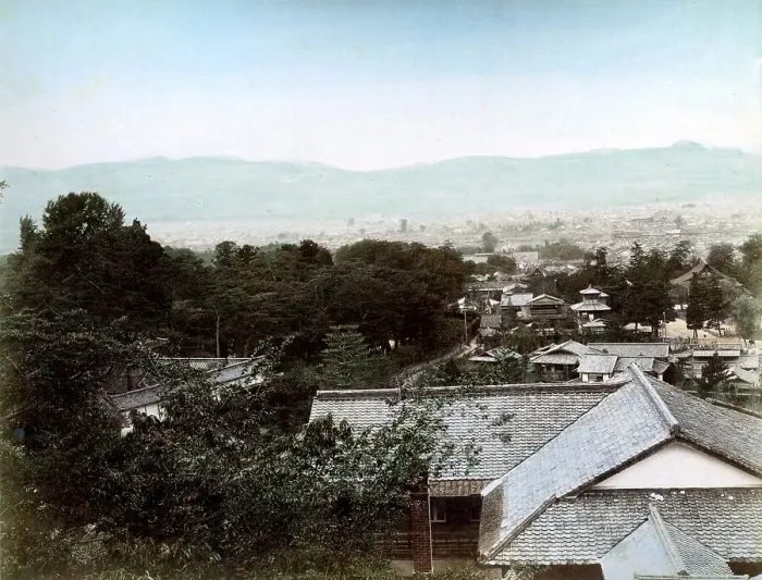 Framed Print : Cityscape, unknown location, Japan, Asia