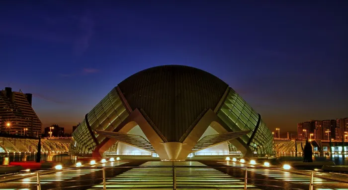 Framed Print : The Ciudad de las Artes y de las Ciencias is a science centre in Valencia
