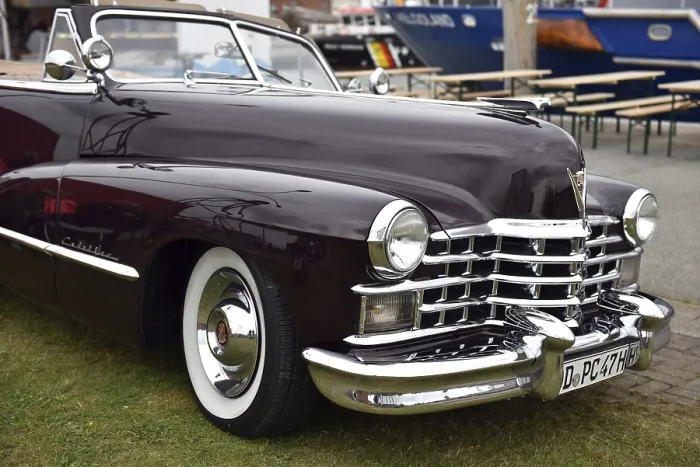 Framed Print : Classic car, 1947 Cadillac Series 62 Convertible