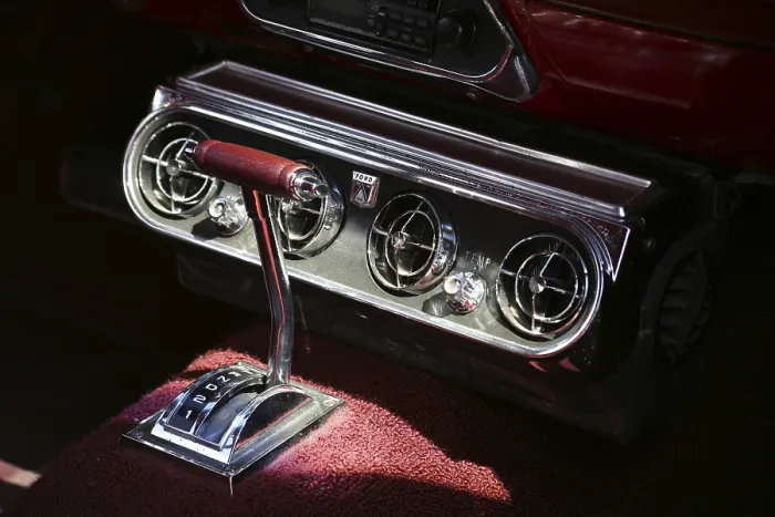 Framed Print : Classic car detail