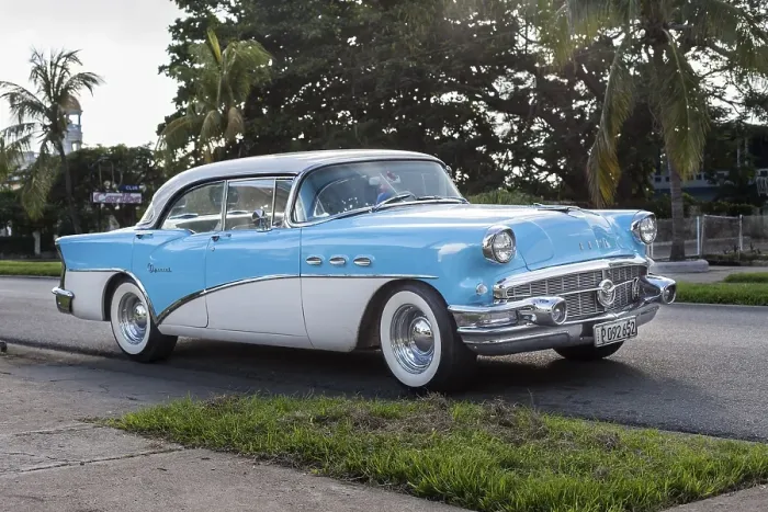 Framed Print : US classic car, car, Cienfuegos
