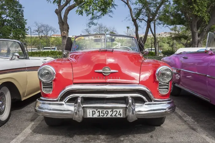 Framed Print : US Classic Car, Car, Havana, Cuba, Central America