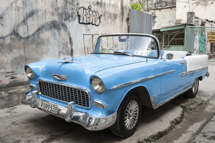 Framed Print : US Classic Car, Car, Havana, Cuba, Central America
