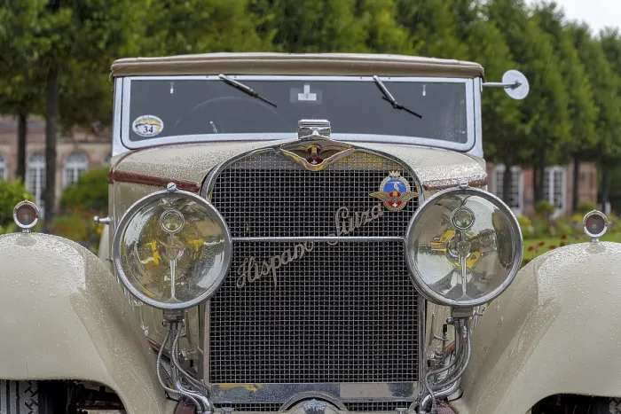 Framed Print : Classic car Hispano Suiza H6B, Cabriolet Spohn