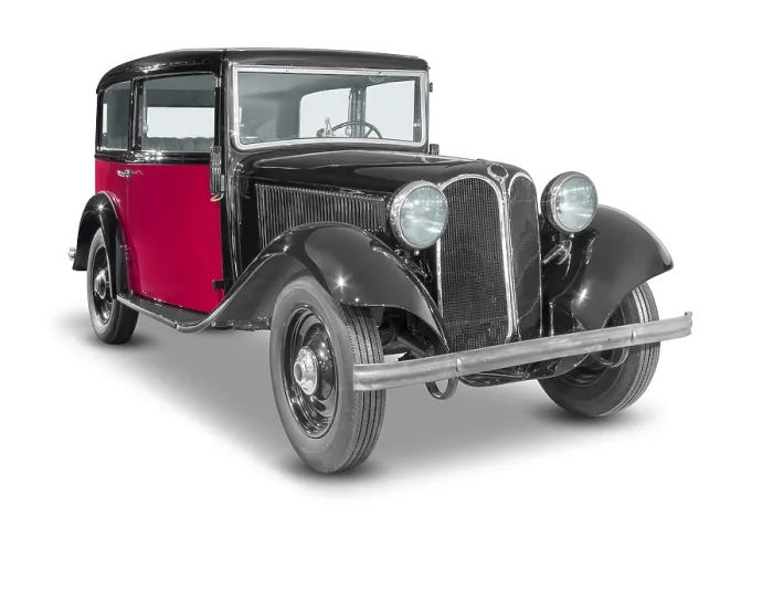 Framed Print : Classic car isolated in white back with shadow
