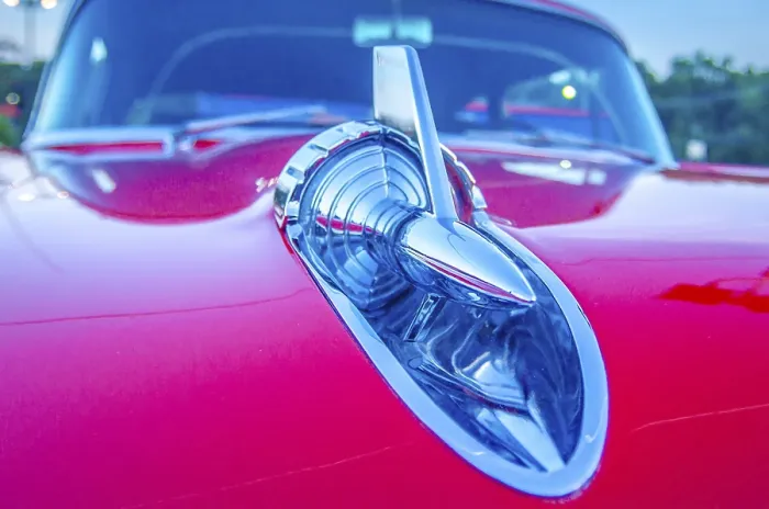 Framed Print : Classic vintage car details at a car show Framed Print : Classic vintage car details at a car show