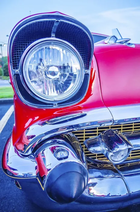 Framed Print : Classic vintage car details at a car show Framed Print : Classic vintage car details at a car show