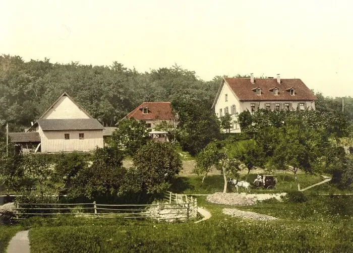 Framed Print : The Claushof, Forsthaus Klaushof