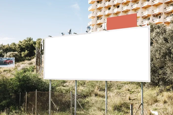 Framed Print : Clean white banner city