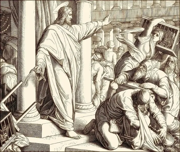 Framed Print : The cleansing of the Temple, New Testament Framed Print : The cleansing of the Temple, New Testament