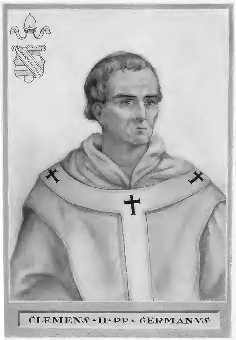 Framed Print : Clemens II, secular name Suitger Framed Print : Clemens II, secular name Suitger