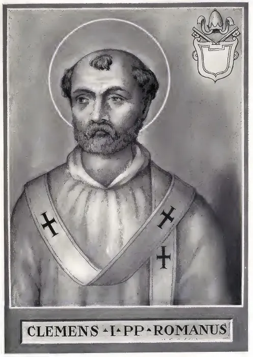 Framed Print : Clement I, also known as Clement Romanus or Clement of Rome (born around 50 in Rome)