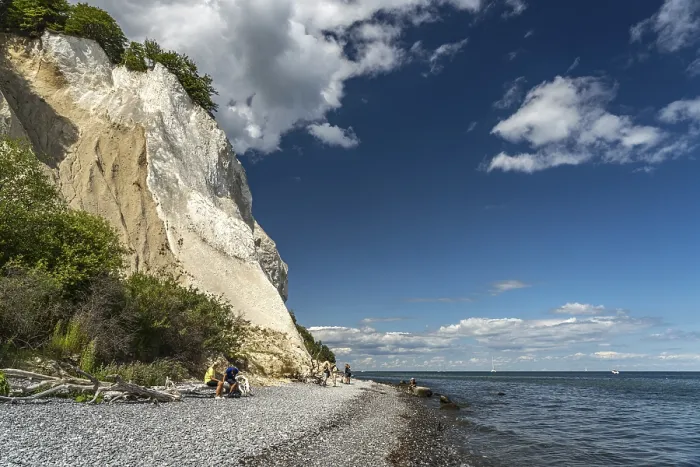 Framed Print : Cliffs and chalk cliffs Mons Klint
