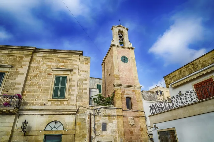 Framed Print : Clock tower in the historic center of Otranto Framed Print : Clock tower in the historic center of Otranto