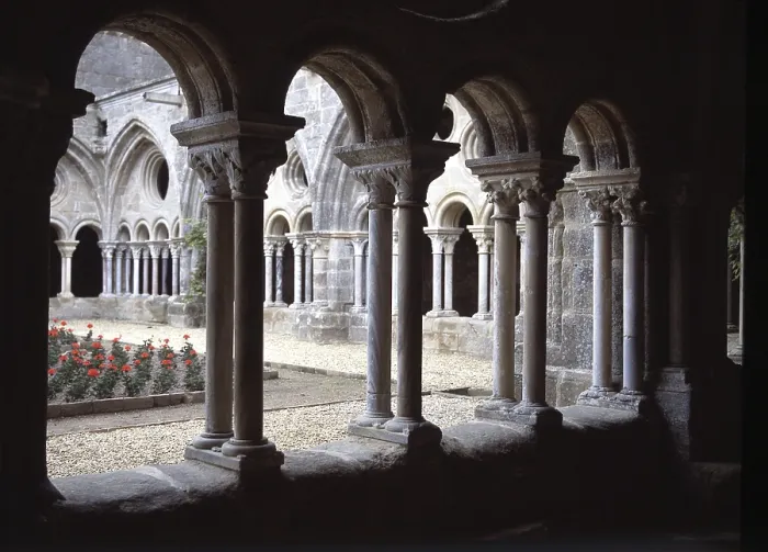 Framed Print : Cloister, St. Saint, Saint