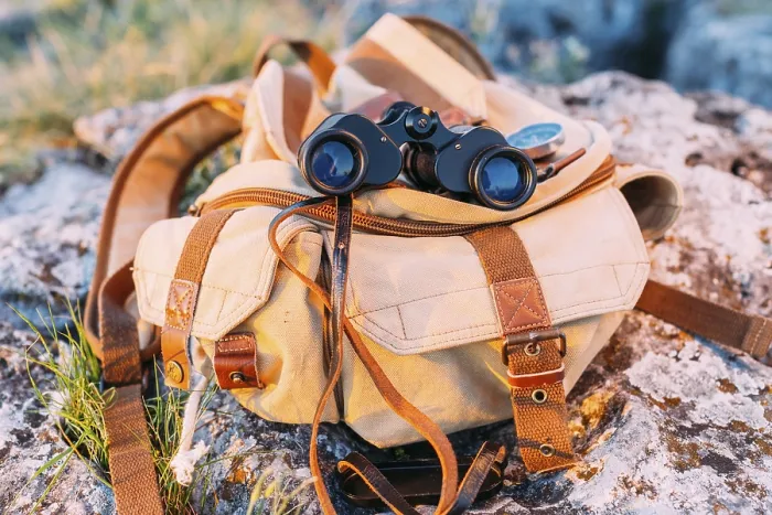 Framed Print : Close up binocular bag rock Framed Print : Close up binocular bag rock