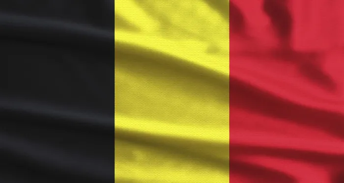 Framed Print : Close-up of the Belgium flag waving with fabric texture Framed Print : Close-up of the Belgium flag waving with fabric texture