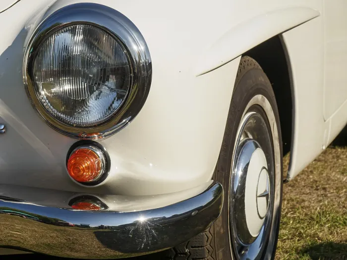 Framed Print : Close-up of a classic car with headlights and shiny chrome details Framed Print : Close-up of a classic car with headlights and shiny chrome details