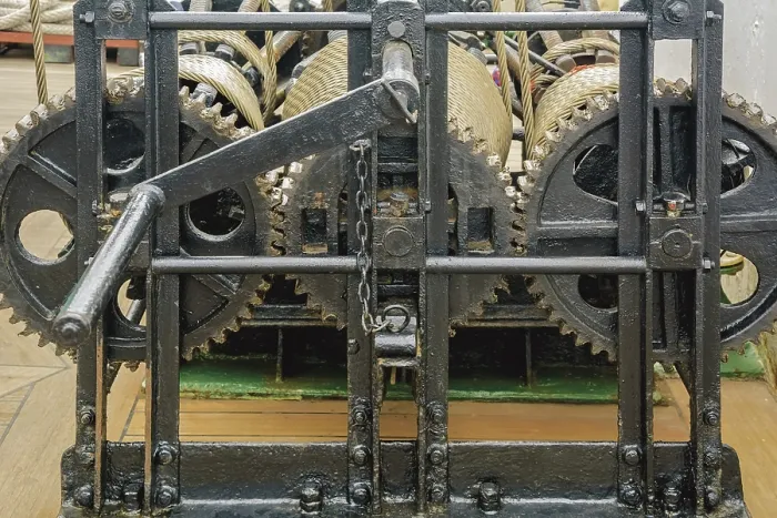 Framed Print : Close-up Image Of Gear Mechanism Varna, Bulgaria