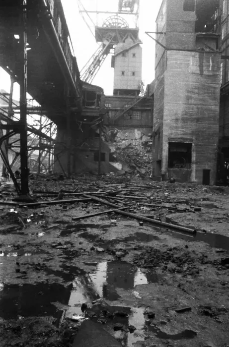 Framed Print : Closed collieries, colliery ruins Framed Print : Closed collieries, colliery ruins