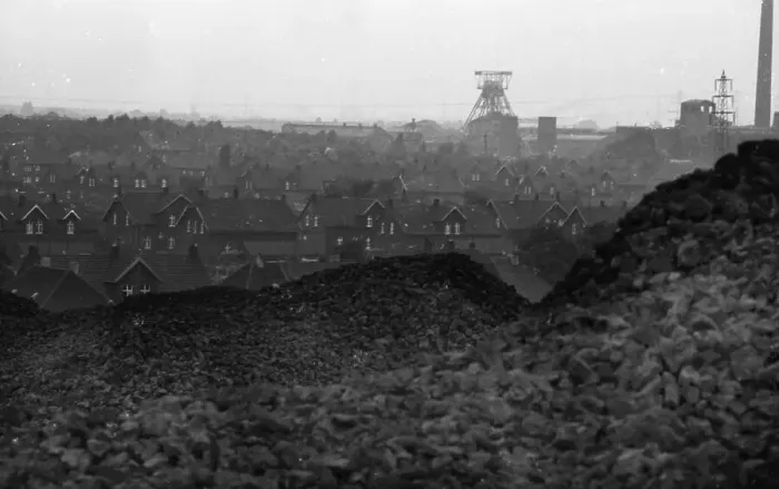 Framed Print : Closed collieries, colliery ruins