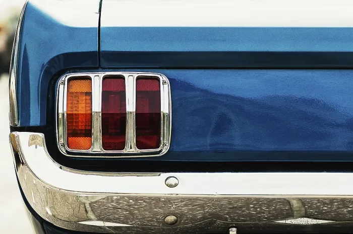 Framed Print : Closeup on the taillight of an old retro car Framed Print : Closeup on the taillight of an old retro car