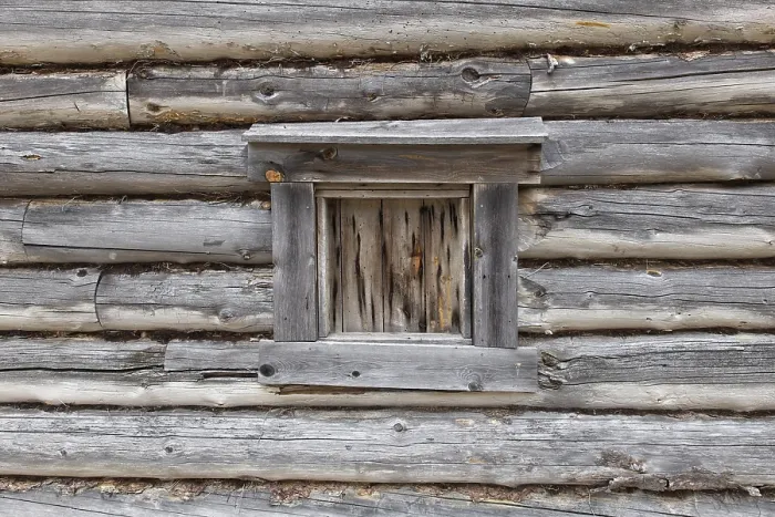 Framed Print : Closeup of window on a old log wall Framed Print : Closeup of window on a old log wall