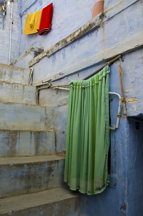 Framed Print : Clothes hanging, jodhpur, rajasthan, india, asia